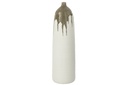 Vase Olea Bouteille Vert Olive/Blanc
