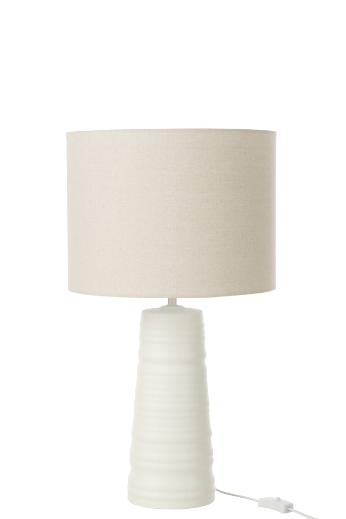 [53977] Table Lamp Ceramic White