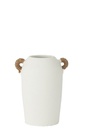 Vase Ibiza 2 Handles Clay/Reed