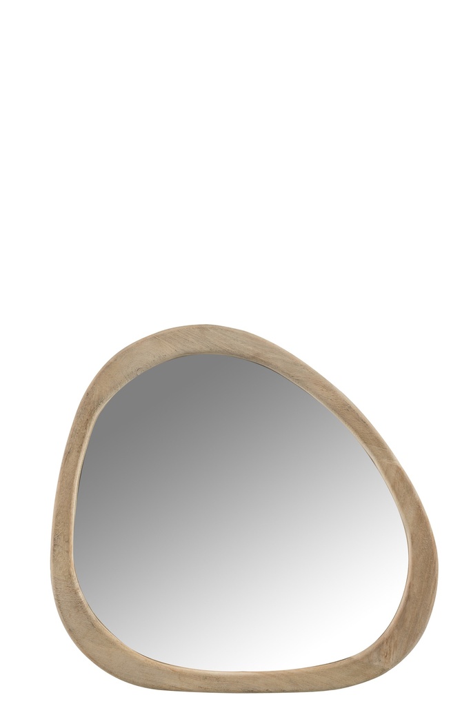[91004] Mirror Irregular Mango Wood Small
