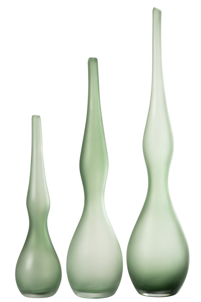 [53424] Ensemble de 3 vases Adria courbés
