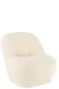 Tabouret Teddy Bouclé Blanc