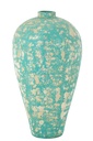 Vase Pot Antique Cement Azur