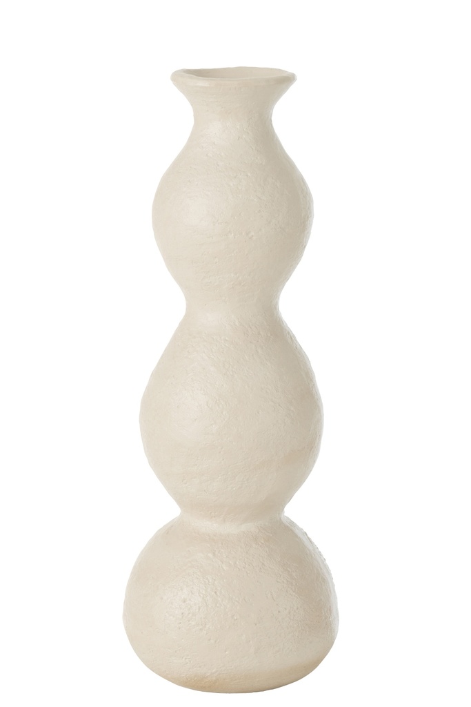 Bougeoir Olina Céramique Crème Grand