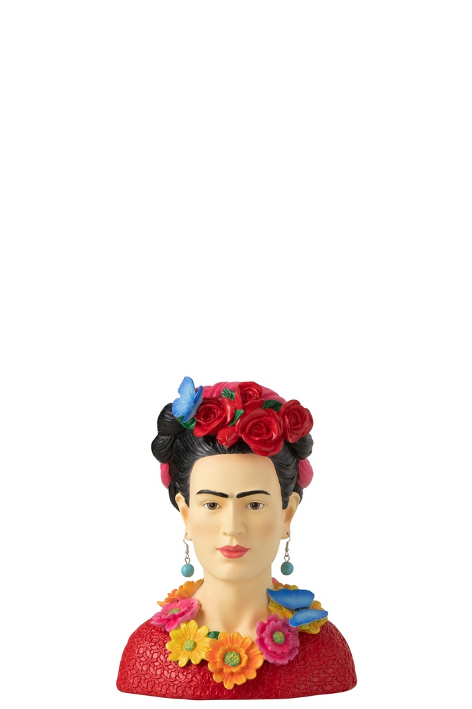 [40545] Bust Frida Kahlo Polyresin Small