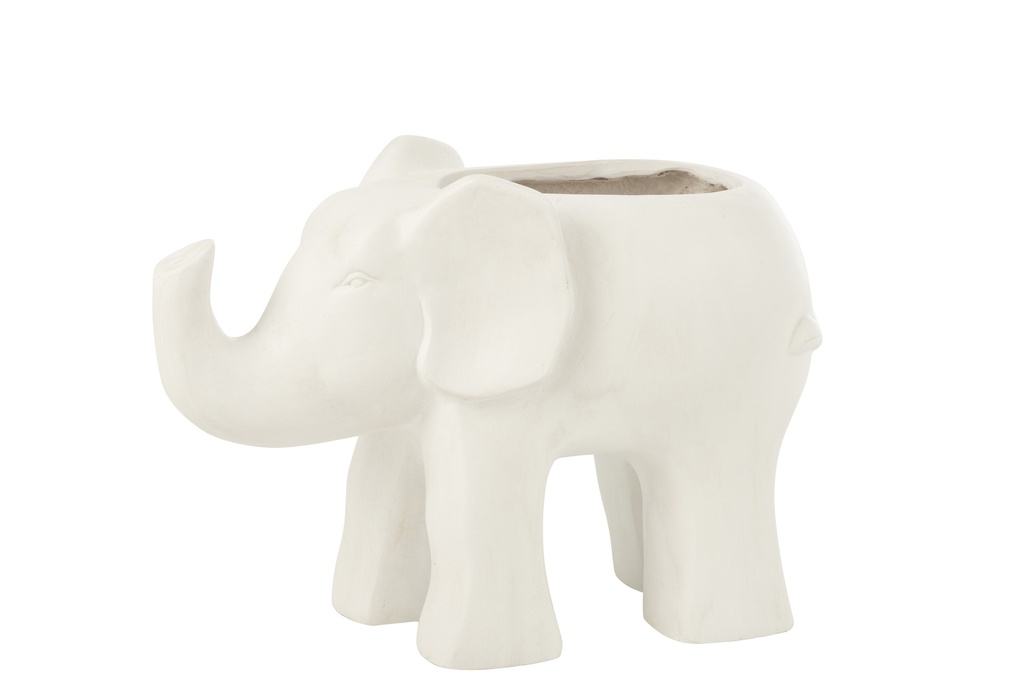 Pot de fleurs Éléphant Argile Blanche