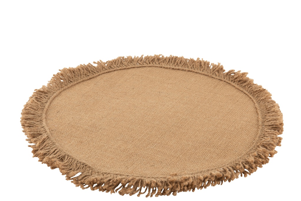 Dessous de verre en jute naturel