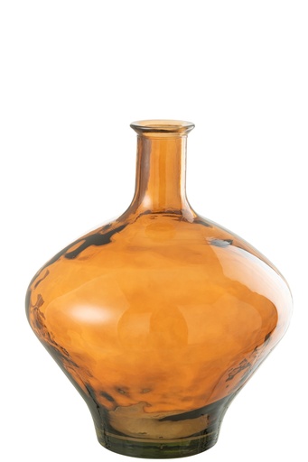 Vase Cerise Verre Marron